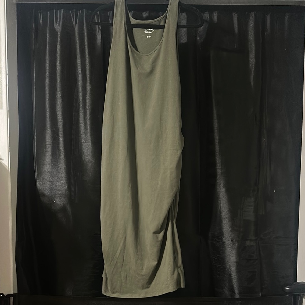 Isabel Maternity by Ingrid & Isabel Dark Green Dress